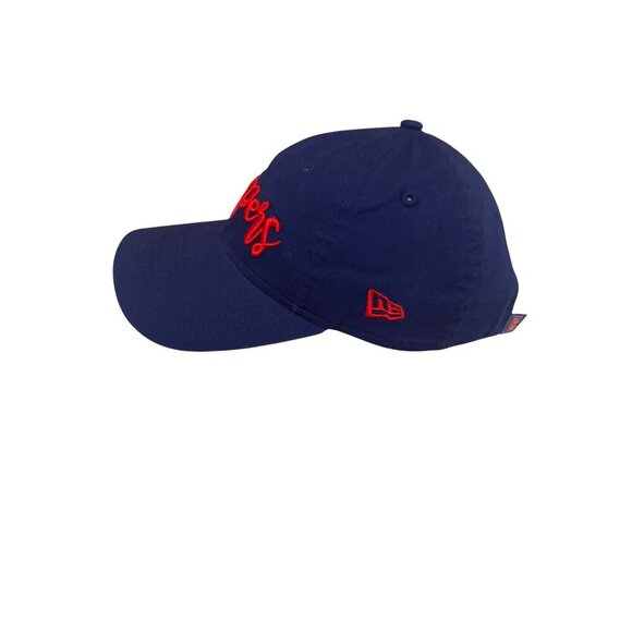 New Era Womens Clippers Navy Adjustable Strapback Hat With Red Embroidery Logo - Picture 2 of 5